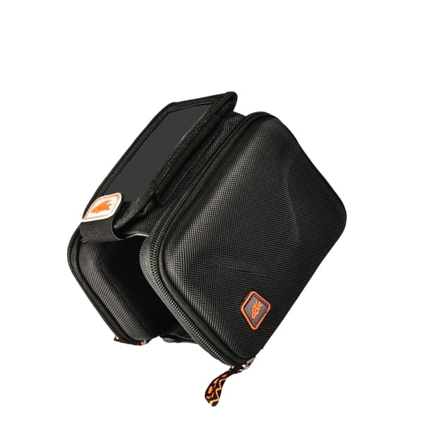 Toystoory Bolsa de teléfono con pantalla táctil para bicicletas, bolsas de travesaño portátiles a prueba de golpes, organizador de Ciclismo Negro