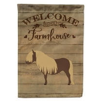 Caroline's Treasures CK6858GF Shetland Pony Horse Welcome Flag Garden Size , Small, multicolor