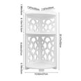thumbnail image 3 of Mecorevxz Vanity Storage and Organization - White Multi-Layer Storage Shelf,Triangular Bathroom Shelf Corner,Floor Storage Shelf Suitable for Toilet Kitchen, 3 of 7