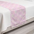 thumbnail image 2 of Easter Bunny Bed Runner, Rabbit with Ribbons Floral Spring Themed Soft Pink Tones Animals, Decorative Accent Bedding Scarf for Hotels Homes and Guestrooms, Twin, Rose Champagne, by Ambesonne, 2 of 2
