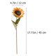 thumbnail image 3 of KAKOWELY 5 girasoles artificiales decorativos de estilo retro (amarillo), 3 of 5