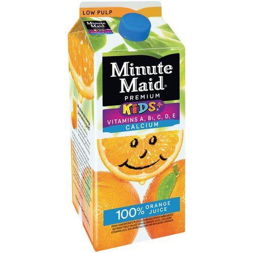 Minute Maid, Premium Kids+ Vitamins & Calcium100 Orange Juice, 59 Fl