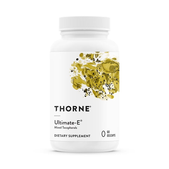 THORNE - Ultimate-E - Contains All of the Natural Forms of Vitamin E - 60 Gelcaps