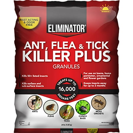 Eliminator Ant, Flea and Tick Killer Plus Outdoor, Yard Granules, 20 (Best Fire Ant Granules)