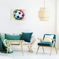 thumbnail image 6 of Fenyluxe Abstract Art Soccer Ball Canvas Prints - Modern Wall Decor for Bedroom, Kitchen, Bathroom - Ready To Hang Artwork for Home and Office 16x12in, 6 of 6