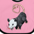 thumbnail image 4 of Inktastic Cute Possum and Heart Tail Boys or Girls Baby Bib, 4 of 4