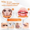 thumbnail image 2 of Espejo de maquillaje vpu Vanity con aumento de 10 x 1 x 1 x, con luces y soporte, 2 of 8