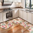 thumbnail image 3 of Kitchen Rugs Sets Of 2,Pomeranian Dogs and Pioneer Flower Anti Fatigue Kitchen Mat Rugs Non Slip Washable,Decorative Kitchen Floor Mats for Kitchen,Sink,Laundry,17"X47", 3 of 5