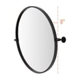 thumbnail image 5 of Elegant Decor Round pivot mirror 24 inch in black, 5 of 9
