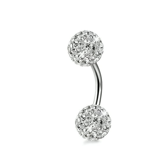 DESIGNICE Belly Button Ring,Stainless Steel Belly Ring,2g Surgical Steel Belly Button Rings