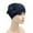 Navy, variant on Women's Ethnic Pre-Tied Braid Turban Hat Head Wrap Black One Size