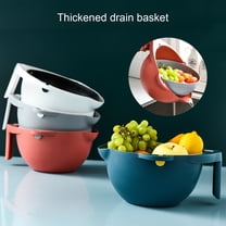 XGFHYJEH Colander, Colander Plastic, Small Colander, Berry Colander, Kitchen Colander, Fruit Colander, Small Colander for Fruit and Veggies， Colander Plastic with Handle