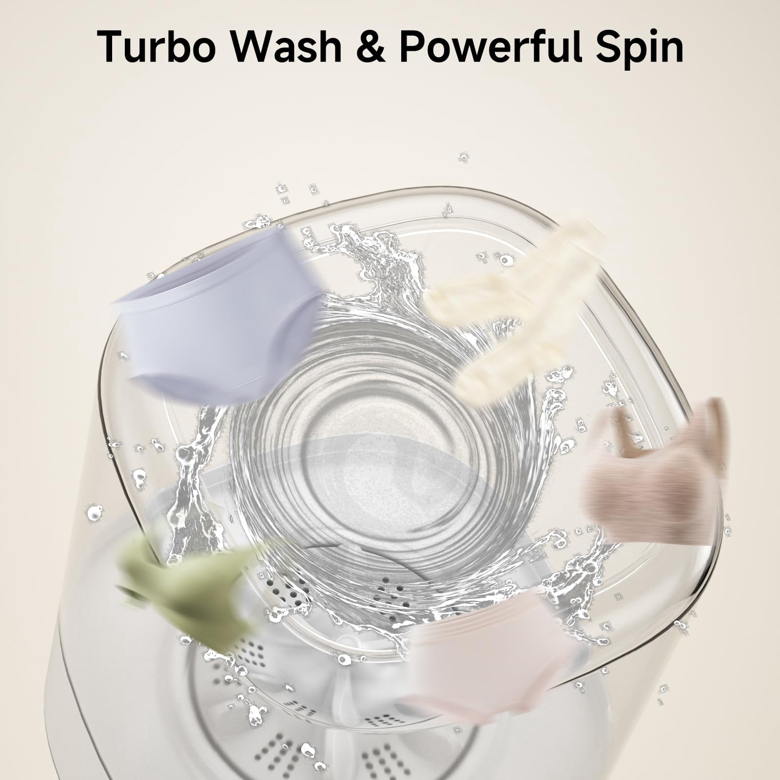 Underwear Washing Machine, 4L Mini portable washing machine, Socks, Baby Clothes, Upgraded Deep Cleaning in Apartments, Dorms, Travel, Quiet USB-Powered Operation