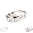 thumbnail image 3 of relayinert Wall Mounted Bathroom Shower Aluminium Brass Shelf Plate Stainless Holder Soap Storage Rack Box Container Basket Sifang Soap Net, 3 of 6