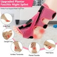 thumbnail image 2 of Upgrade Plantar Fasciitis Night Splint, Plantar Fasciitis Relief Brace, 3 Adjustable Straps Plantar Fasciitis Night Splint Relief Plantar Fasciitis, Foot Drop, Achilles Tendonitis, Day&Night (Pink), 2 of 7