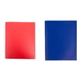 thumbnail image 3 of 2Pcs Plastic Folders with Pockets, Two Pocket Folder Fit Letter Size, School Business Card Holder for Home Office School Bussiness, Multiple Color Heavy Duty 2 Pocket Letter Size, Paper File Folders, 3 of 5