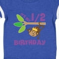 thumbnail image 4 of Inktastic Half Birthday 6 Months Baby Monkey Boys or Girls Baby Bodysuit, 4 of 5