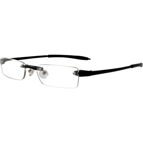 7 Black 2.00 Half Eye Reading Glasses