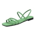 thumbnail image 2 of Willtoo Women's Lace-up Flat Sandals Strappy Open Toe Slingback CrissCross Casual Summer Slides, 2 of 5