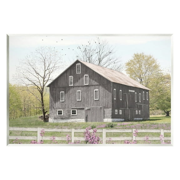 Stupell Industries Rural Country Cottage Comforting Grassy Meadow Flowers Painting Unframed Art Print Wall Art, Design by Lori Deiter