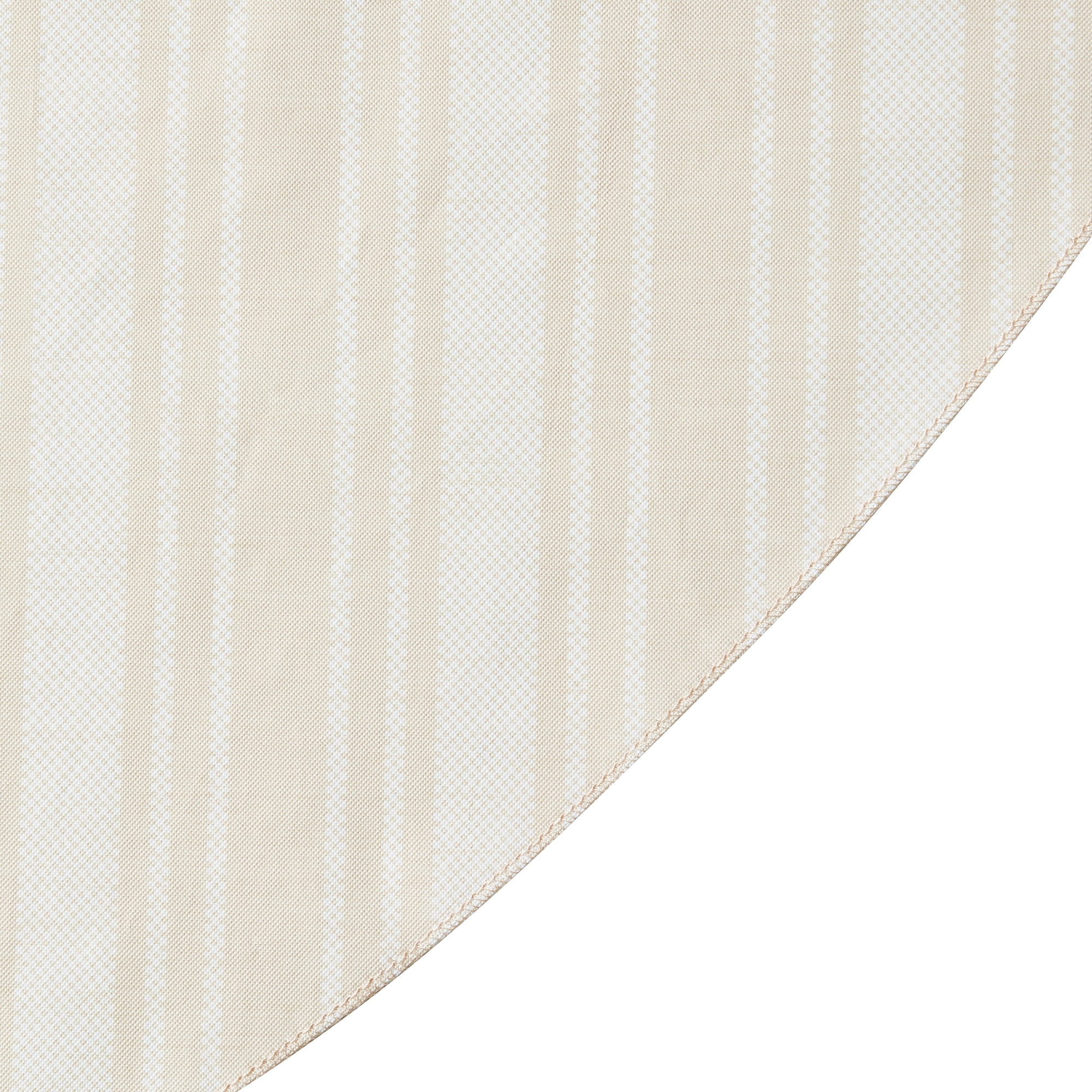 Mainstays PEVA Tablecloth 70" Round, Beige Tan Stripe