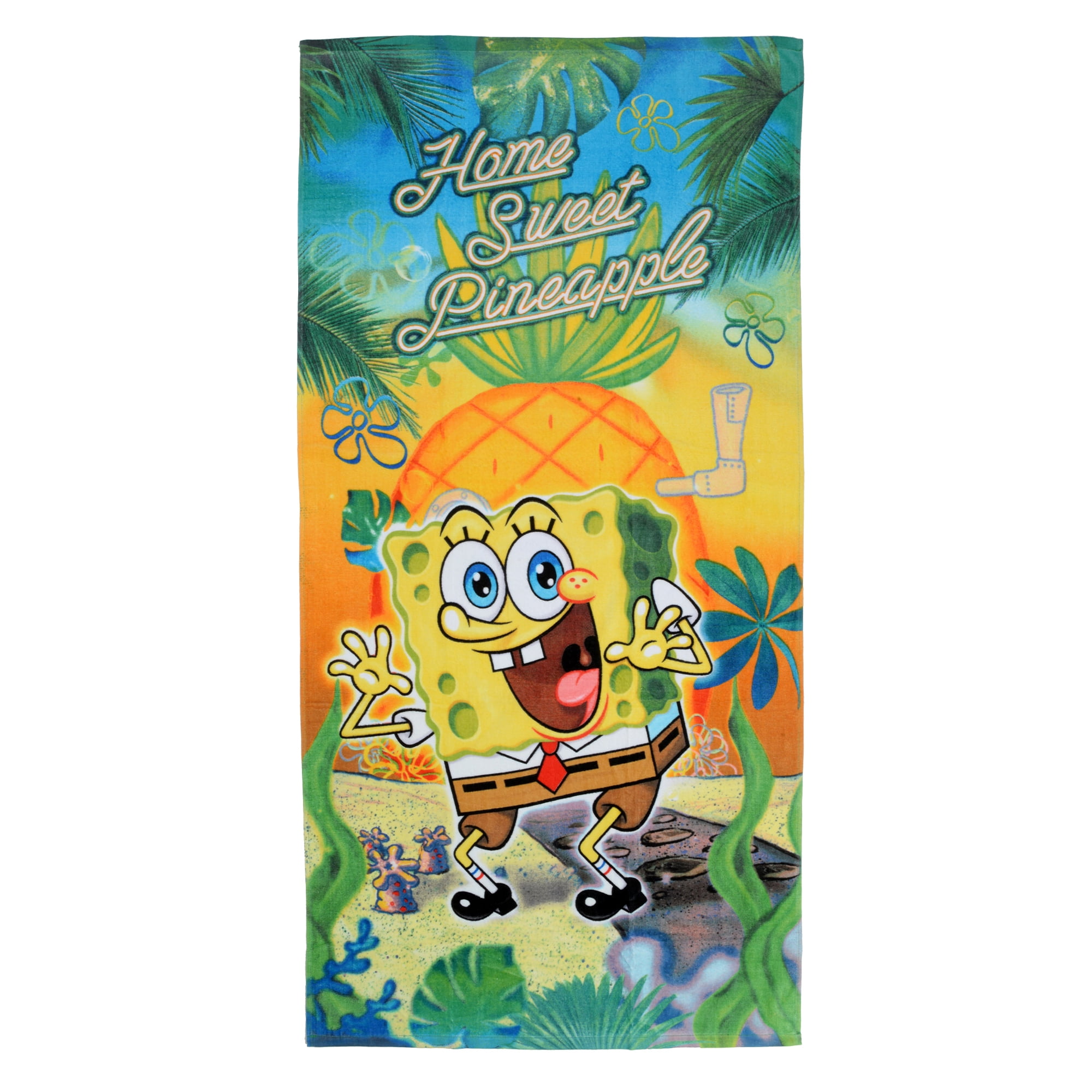 Spongebob Squarepants Kids Beach Towel, 28 x 58, Sponges of Fun, 1 Each