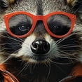 thumbnail image 6 of WYYP Raccoon Raccoon Round Tablecloth Waterproof Resistant Fabric 100% Polyester Fiber White, 6 of 8