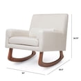 thumbnail image 7 of Nursery Works Sleepytime Modern Fabric Rocker in Performance Cream with Walnut Legs, 7 of 7