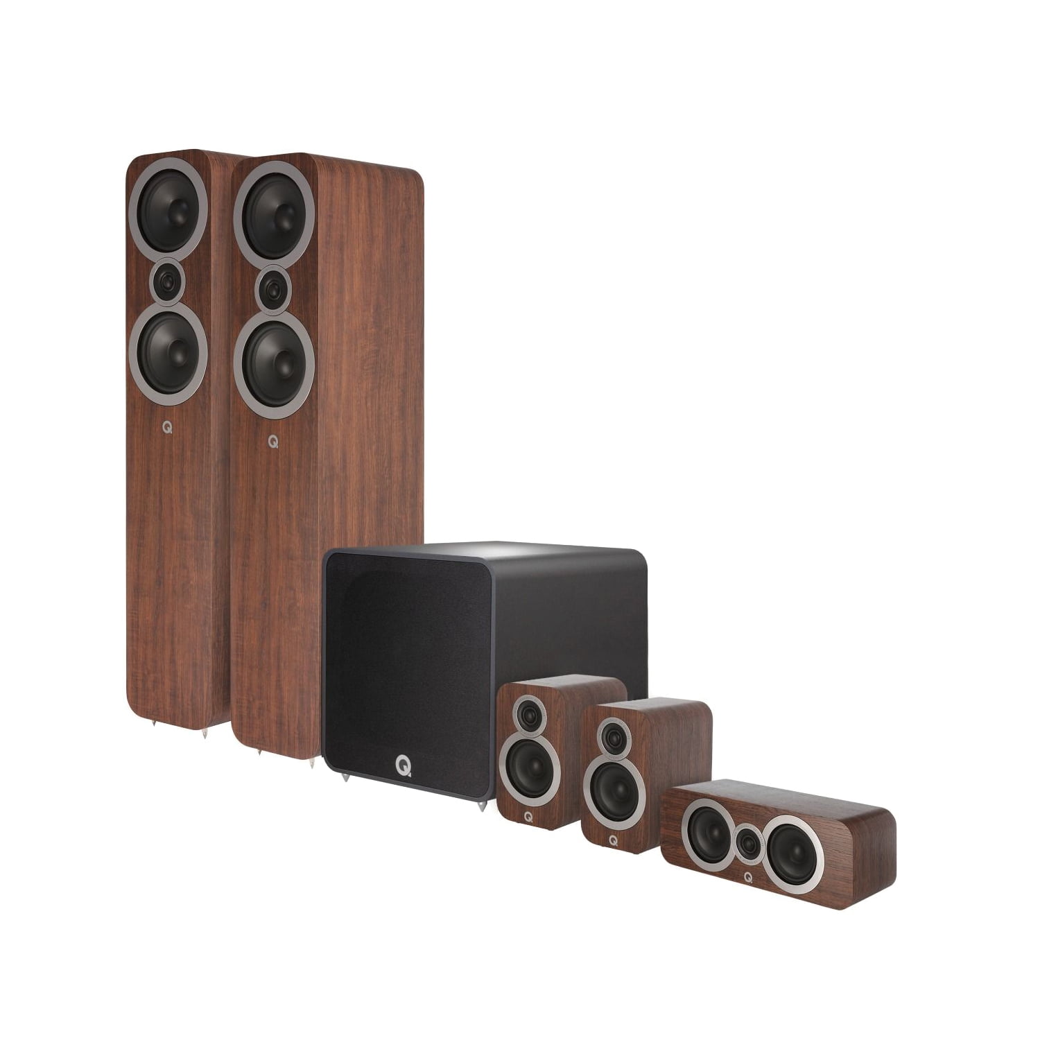 Q Acoustics 3050i 5.1 Plus Home Theater System (English Walnut)