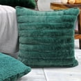 thumbnail image 2 of Home Soft Things Super Soft Decorative Pillow Covers, Set of 4, 20x20 inches, Dark Teal, 2 of 5