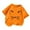 a-66Orange14, variant on Kids Boys Girls Round Neck Short Sleeve TShirt With Cute Cat Face Print Casual Relaxed Fit Tee For Toddlers Summer Daily Wear Playdates Leisure Top