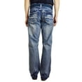 thumbnail image 2 of Flypaper Mens Fashion Jeans Straight Leg Regular Fit Light Blue with Belt 30X32, 2 of 3