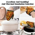 thumbnail image 7 of Pofeuu Vintage maple leaf autumn Print Thickened Mini Silicone Oven Mitts Heat Resistant, Rubber Oven Mitt Gloves, Finger Pinch Grips, Pot Holder, Silicone Potholder, 7 of 7