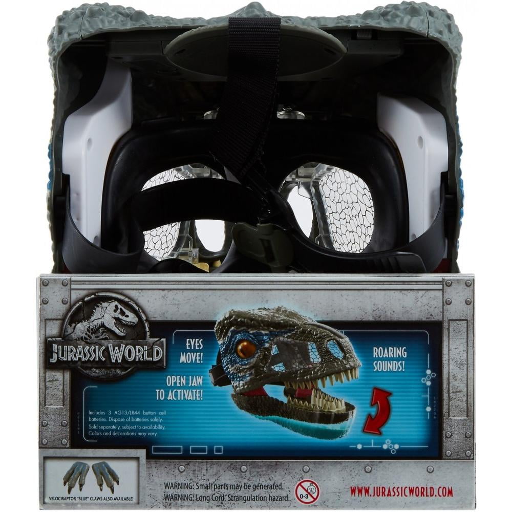 Jurassic World Velociraptor Blue Chomp N Roar Mask Officially Licensed NEW 
