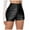 Black, variant on vigerkar Black Leather Shorts High Waist Sexy Legging Shorts Womens Casual Leather Shorts Black, XL
