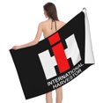 thumbnail image 1 of Toalla de playa con el logotipo de International Harvester IH, toalla de baño de gran tamaño para piscina, 32" x 52", toalla absorbente de secado rápido para viajes, natación, yoga, gimnasio, 1 of 5