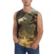 thumbnail image 1 of Fotbe Dinosaur Bald Eagle Men's Camiseta sin Mangas Estampada para Hombres, Playera Casual para Gimnasio, Entrenamiento, Playa-3X-Large, 1 of 7