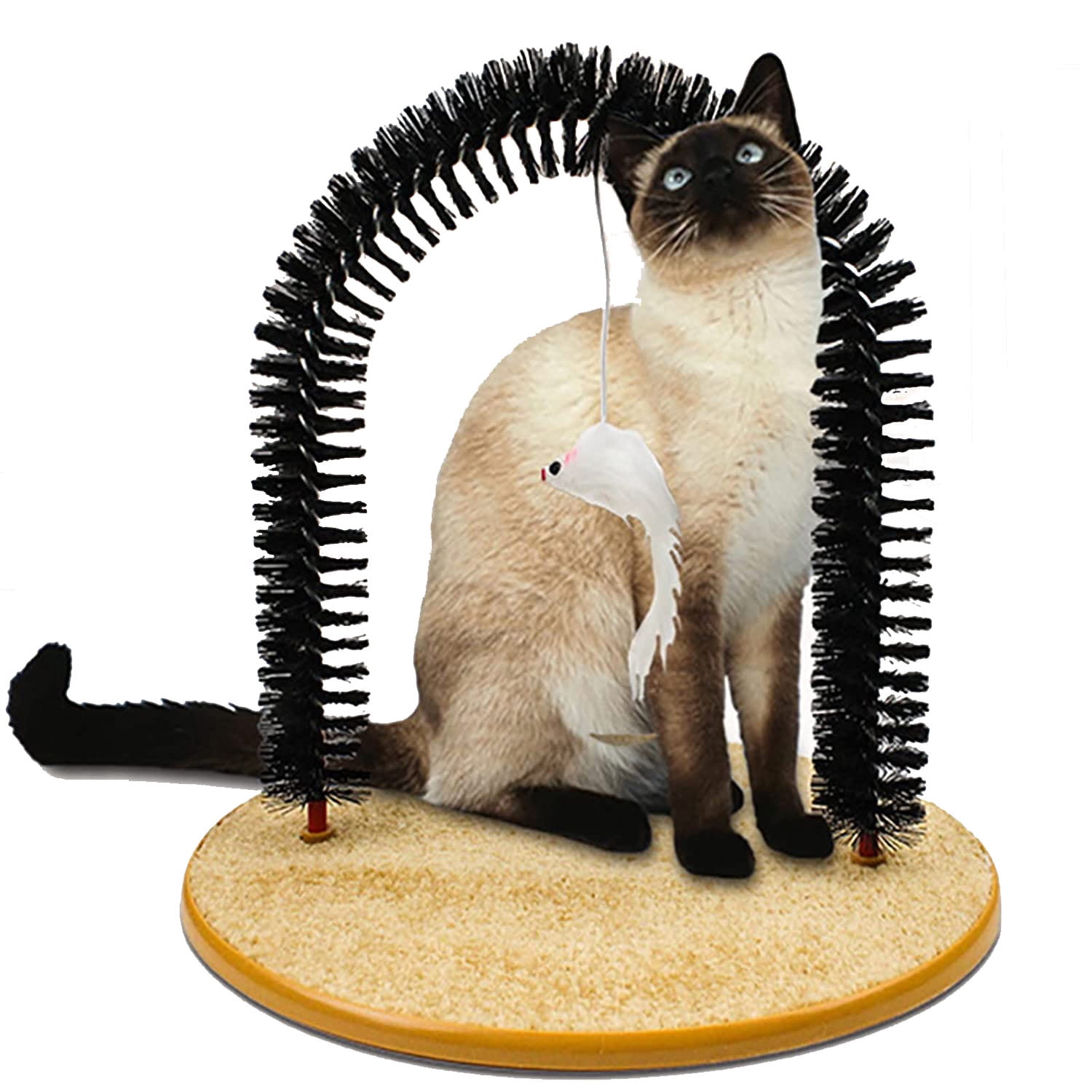 Cat Toys Arch Self Groomer Cat Massager,Cat Hair Brush for Grooming