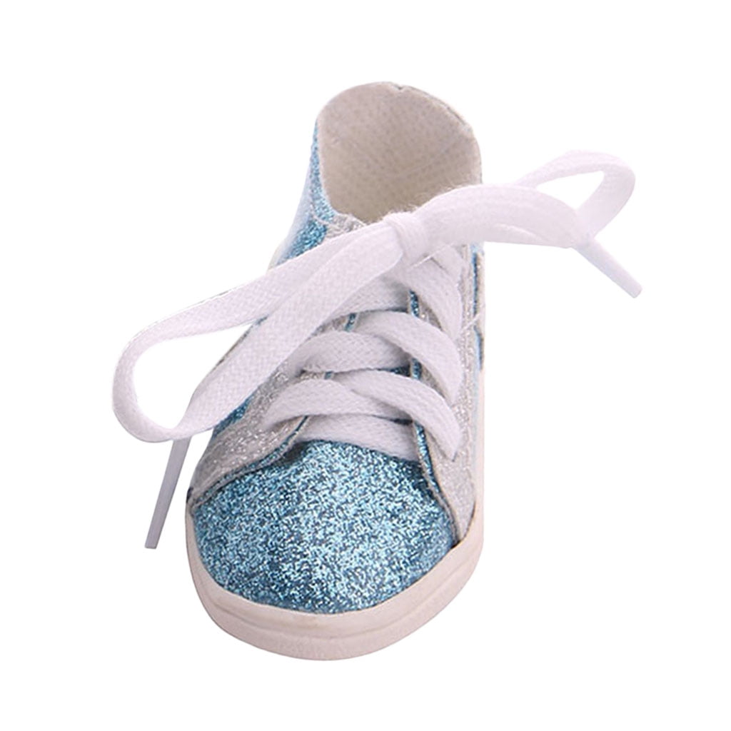 Daily Costumes Glitter   Shoes Canvas Shoes For 18 Inch     Accessory Doll Clothes Daily Fashion