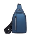 thumbnail image 1 of Double-Layer Water-Resistant Chest Bag, Large Capacity Crossbody Pack for Hiking, Commuting, Phone and Essentials Storage, Reinforced Oxford Material, 1 of 8