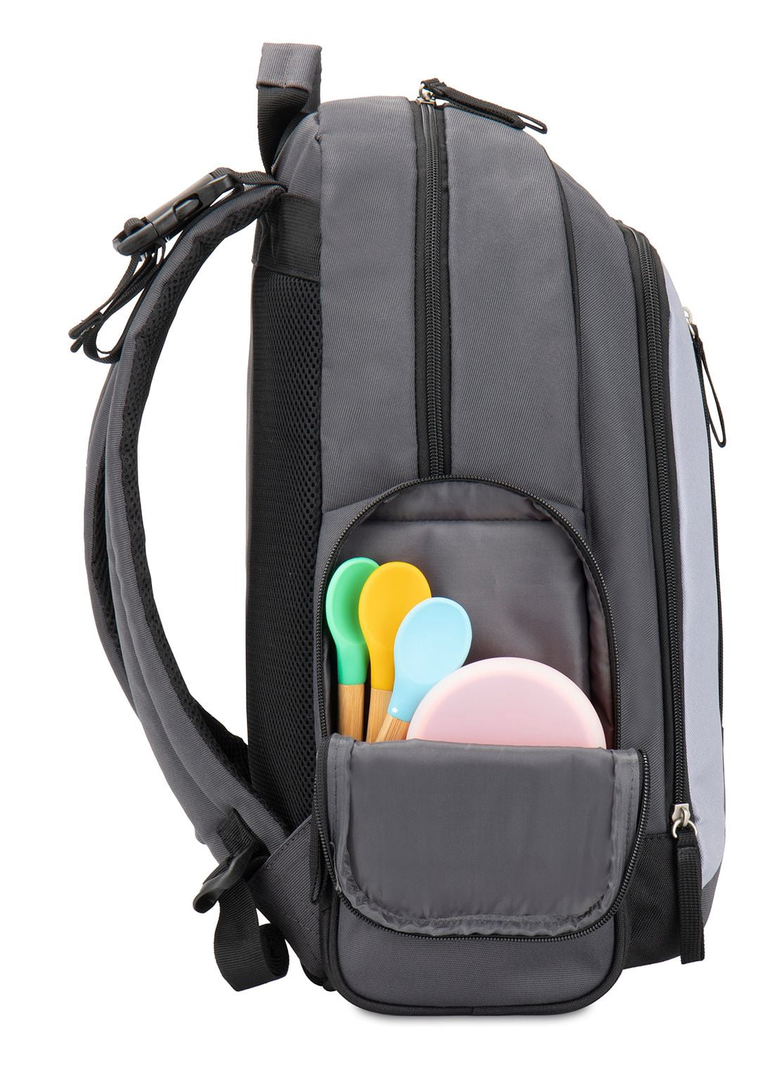 Bananafish Studios Black/Grey Colorblock Backpack Diaper Bag