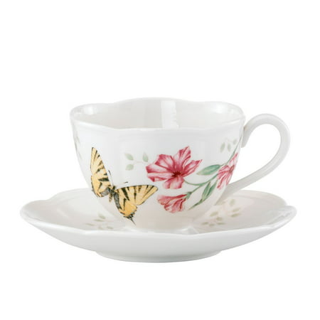 Lenox Butterfly Meadow Tiger Swallow Tail Cup and Saucer Set