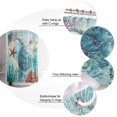 thumbnail image 5 of Shower Curtain, Teal Sea Turtle Starfish Coral Waterproof Shower Curtain Set with Hooks for Bathroom Showers,Stalls and Bathtubs,72x84In Underwater Marine Life, 5 of 7