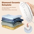 thumbnail image 4 of Newbealer Dual Voltage Travel Iron - 100V-240V Portable Iron for Clothes,0.8lb Ultra-Lightweight,Non-Stick Ceramic Soleplate, 302°F Mini Iron for Craft (Rose Gold)​, 4 of 9
