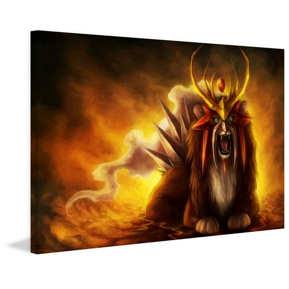 Marmont Hill 'Entei' by Jonas J dicke Painting Print on Wrapped Canvas