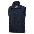 thumbnail image 2 of Durtebeua Men's Heated Vest with Hood Casual Stand Collar Padded Vest Coats Winter Warm Sleeveless Jacket with Pocket, 2 of 4