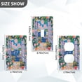thumbnail image 7 of Yayeee Toggle Light Switch Wall Plate 1-Gang 4.5"x2.7" Home Decorative Outlet Cover, Floral Window, 7 of 7
