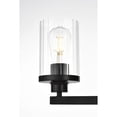 thumbnail image 5 of Living District Saanvi 4-Light Iron & Glass Bath Sconce in Black/Clear, 5 of 6
