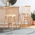 thumbnail image 2 of SAFAVIEH Beaufort Solid Spindle Back Bar Stool with Footrest, Natural, 2 of 9