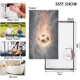 thumbnail image 3 of GZHJMY Fiery Soccer Ball Bath Hand Towel Soft Washcloth Highly Absorbent Fingertip Towels for Bathroom Beach Kitchen Sports Gym Yoga Travel (2-Pieces Towel Sets, 28x16 inch), 3 of 7